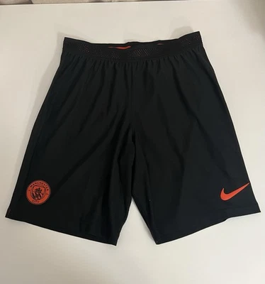 Manchester City Shorts 17/18 Mens Medium Black/Orange Nike Aeroswift Soccer - Image 1 of 4