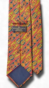 BOOK OF KELLS Ireland Celtic Knot Hand Made Tie Gold Blue Dublin Trinity Necktie - Picture 1 of 24
