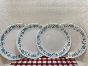 The Pioneer Woman By Corelle 4 Piece Dinner Plate Set Evie Teal Serveware Plates - Picture 1 of 5
