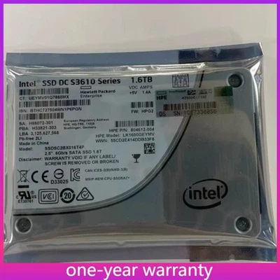 HP INTEL S3610 1.6TB SERIES SSDSC2BX016T4P 6Gbs 2.5" SATA SSD 804612-004 - Image 1 of 2