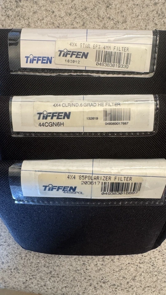Tiffen 4x4 Filters - Set Of 3 Polarizer, Gradient ND. & 6-pt Star Filter - Image 1 of 1