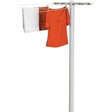 Honey-Can-Do 5 Line T-Post Steel Clothesline White (DRY-01452)