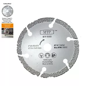 Lama da taglio in metallo 3" per seghetto Ryobi Milwaukee Dewalt 3/8" 9,5 mm - Foto 1 di 6