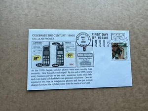 US Celebrate Century FDC #3191 (1990-03) +Cellular Phone=How things have Changed - Picture 1 of 1