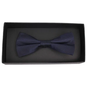 J.S. Fashion Herren Fliege Schleife blau gestreift 999 23768 F 27 navy - Picture 1 of 2
