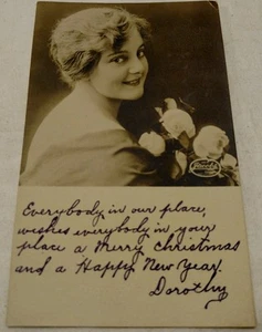 Caramelos Jacobs vintage RPPC, publicidad de chica bonita - Imagen 1 de 4