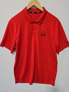 Polo de golf Nike Dri Fit 2019 PGA Bethpage negro rojo causal poliéster para hombre grande - Imagen 1 de 7