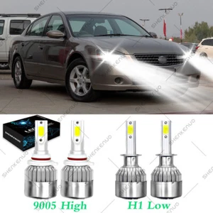 For Nissan Altima 2002-2006 4pcs H1+9005 LED Headlight Kit Hi/Low Beam Bulbs CK - Bild 1 von 11