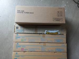 Konica Minolta SET OF FOUR TONERS TN321 KYMC + WASTE BOTTLE WX-103 C224 284 364 - Bild 1 von 4
