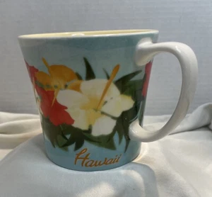 2010 SB Starbucks New Bone China Hawaii Kaffeetasse/Becher Floral Hibiskus Tropical - Bild 1 von 7
