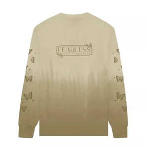 Taylor Swift Official Fearless You're Not Sorry Long Sleeve Dip Dye T-Shirt Med - Picture 1 of 6