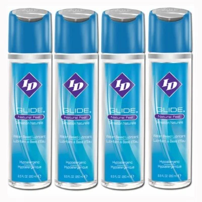 Lubricante personal a base de agua 4 ID Glide lubricante de masaje deslizamiento corporal 8,5 oz 250 ml Foto 1 de 3