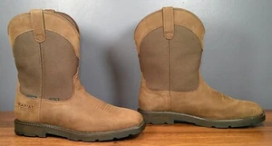 ARIAT Groundbreaker Wide Square Toe H2O Steel Toe Work Boot 14 EE ~ Excellent - Picture 1 of 9