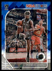2019-20 Hoops Premium Stock Prizms Blue Cracked Ice #122 DeAndre Jordan