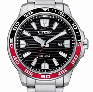 Citizen SPORTS Eco-Drive Orologio Solare Orologio da Uomo 10 BAR Wr AW1527-86E - Foto 1 di 4