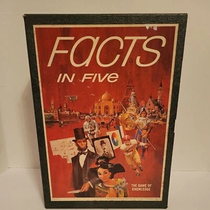 Vintage FACTS IN FIVE Bookshelf Game of Knowledge 1967 By 3M Co. - Picture 1 of 7