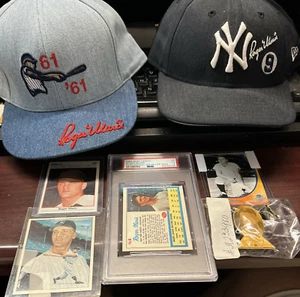 Roger Maris Lot 1988 ND Roughriders 61 In 61 Yankees Pin 1962 Post Life PSA CARD - Bild 1 von 12