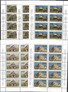 DEUTSCHLAND - 1996 POSTFRISCH "Bauernhäuser in Deutschland" Kompletter Satz von sechs Kleinbogen!!!!! - Bild 1 von 6