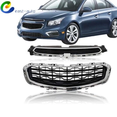 Parrilla de parachoques delantera cromada 2 piezas para Chevy Cruze Limited 2015 2016 Foto 1 de 4