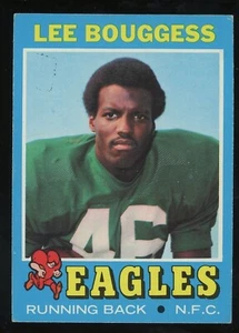 1971 Topps BLANK BACK ERROR #194 Lee Bouggess VERY RARE Philadelphia Eagles - Picture 1 of 2