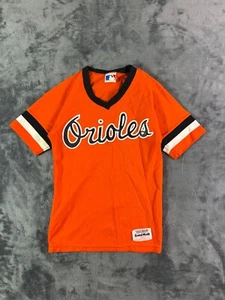 Vintage 80’s Medalist Baltimore Orioles Sz Medium MLB Baseball Jersey Sand Knit - Picture 1 of 9
