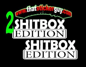 2 SHITBOX EDITION stickers #0003 compatible with jeep XJ WJ zj yj tj ford dodge - Picture 1 of 18