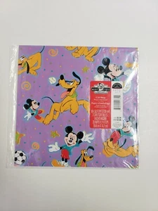 Disney Mickey Mouse and Googy playing soccer Gift Wrap ( 2 sheets) Hallmark - Picture 1 of 8