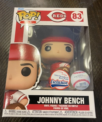 2023 Cincinnati Reds Johnny Bench Funko Pop! Stadium Giveaway! New In Package! Cover