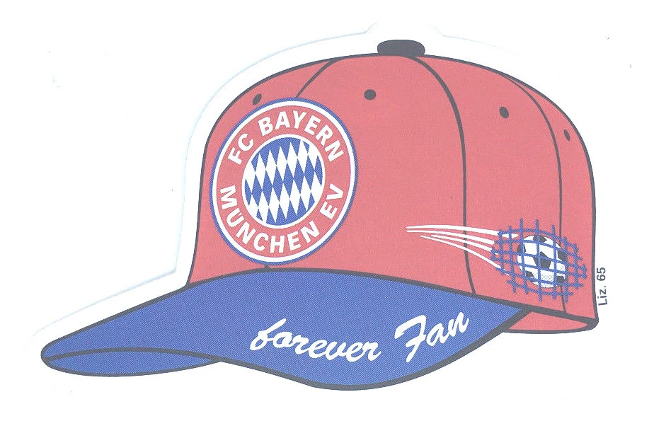 FC Bayern München Aufkleber Cap "forever Fan" Logo Bundesliga Fussball #123 - Bild 1 von 2