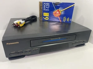 Panasonic Blue Line 4-Head Hi-Fi Stereo VCR Player PV-2401-K - No Remote - WORKS - Foto 1 di 8