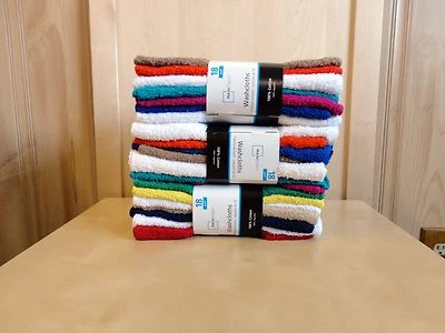 Venta al por mayor 54 PC = PAQUETE DE 3 Mainstays colección de paños 100 % algodón colores surtidos Foto 1 de 4