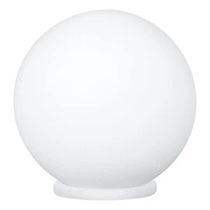 Eglo Rondo Tischleuchte, 1-flammige Tischleuchte, Nachttischlampe aus Glas, Farbe: W - Bild 1 von 1