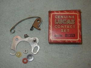 Genuine Lucas Contact Points Set NOS 420196 British DM2P4 Distributor Jaguar W2 - Picture 1 of 4