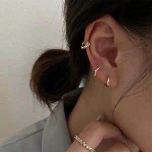 High -End -Elegante Ohrringe Damen Einfach Klein Neue Ohrschnallen Im Stil - Picture 1 of 19