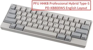 PFU HHKB Professional Hybrid Type-S PD-KB800WS Angielski układ Klawiatura Biała - Zdjęcie 1 z 7