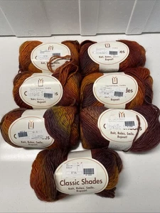 Universal Yarn Classic Shades #706 Sundown Acrylic/Wool Blend, 7 SKEINS, NEW - Picture 1 of 4