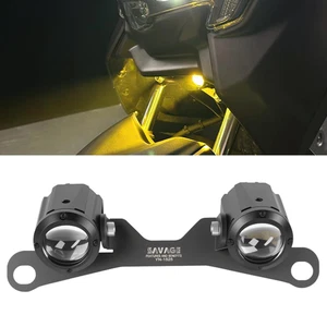 Spotlight Auxiliary LED Fog Light Lamp With Mounting Bracket For Yamaha NMAX 155 - Picture 1 of 24