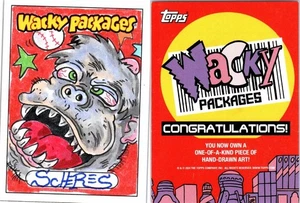 2025 WACKY PACKAGES - ARTIST SKETCH CARD - GORILLA CHARACTER by SCHERES 156 - Picture 1 of 1