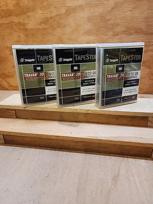 3 NOS Seagate TapeStor Travan 20 Data Cartridge 10/20GB Model STTM20 Sealed - Image 1 of 4