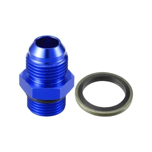Adaptador de Línea de Combustible Macho con Rosca Métrica M18x1.5 a 8AN Azul - Imagen 1 de 7