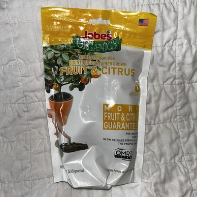 Jobe’s Organics Garden Fertilizer Spikes, Easy Care Fertilizer for Fruit Plants - Image 1 of 2