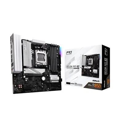 Asrock B850M PRO RS Amd Am5 Socket Motherboard Micro-Atx 4X Ddr5 Slots 3X M.2 So - Image 1 of 3