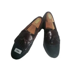 Allen Edmonds Loafers Mens 9D Nashua Shoes Leather Handsewn 2 Toned Slip-on - Picture 1 of 12