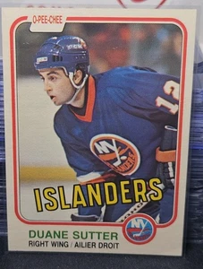 81-82 O-Pee-Chee Duane  Sutter Rookie 🚨🚨🚨 New York Islanders  - Picture 1 of 2