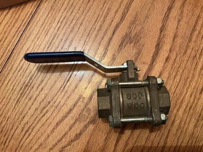 Nibco 3-Piece 1.5" Threaded Ball Valve w/Chrome Plated Ball ~ Estate - Image 1 of 4