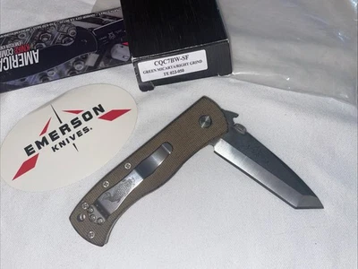 Emerson Knives Tactical Elements Steel Flame Koi Right Hand Grind CQC7BW-SF - Image 1 of 4
