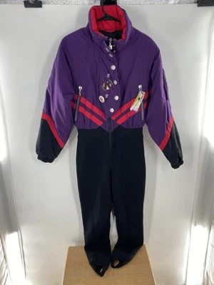 Mens Kaelin Ski Suit Snowsuit One Piece Vintage 80s /90s Sport Size 12 - Image 1 of 4