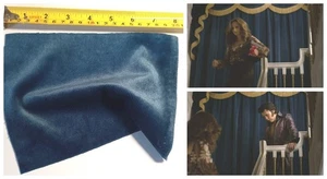 Elvis 2022 Movie Film Prop Set Dec Piece Of Screen Used Blue Velvet Curtain COA - Picture 1 of 6