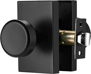 Schwarze Türklinken, Innentürgriffe für Bad & Bett, Schwerlast Türknauf - Bild 1 von 7