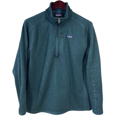 Suéter Patagonia Better 1/4 Cremallera Para Hombres L Verde azulado Tejido Polar Pullover 25523 Foto 1 de 4
